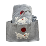 PLAID INVERNALE IN PILE CON BORSA ABBINATA