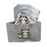 PLAID INVERNALE IN PILE CON BORSA ABBINATA