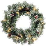 CORONA NATALE LUMINOSA MERANO 45 CM