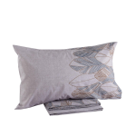 COMPLETO LENZUOLA LETTO SINGOLO MONTREAL PERCALLE FUMO