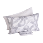 COMPLETO LENZUOLA MATRIMONIALE CHIFFON FUMO