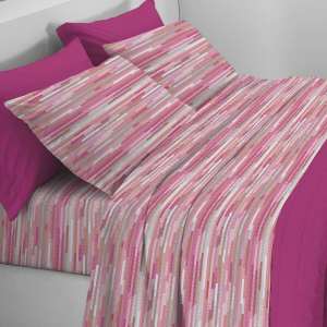 COMPLETO LENZUOLA MATRIMONIALE IN FLANELLA