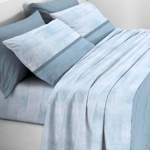 COMPLETO LENZUOLA MATRIMONIALE IN FLANELLA