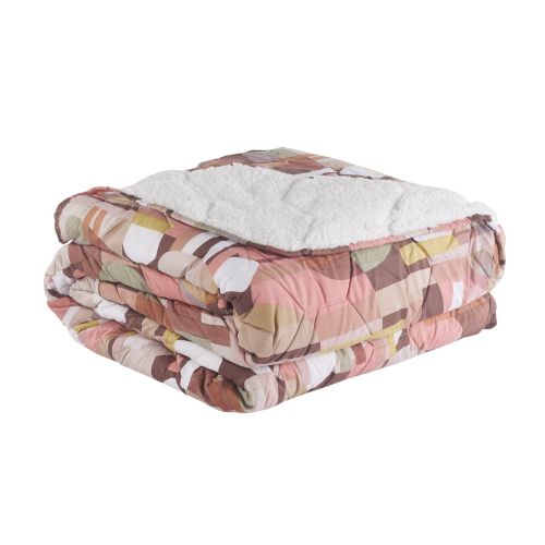 COPERTA MATRIMONIALE TERMOPELUCHE SCUBA ROSA