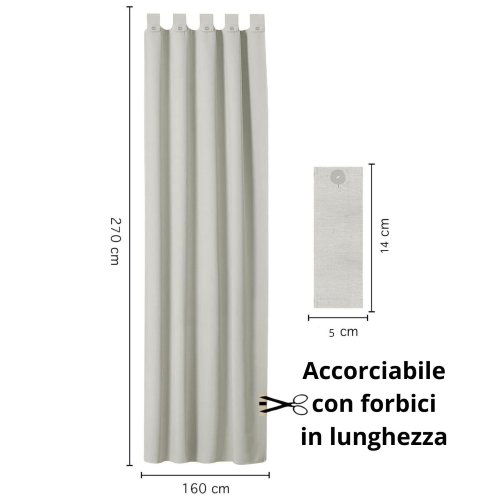 TENDA GAZEBO SPRINGFIELD 160X270 GRIGIO