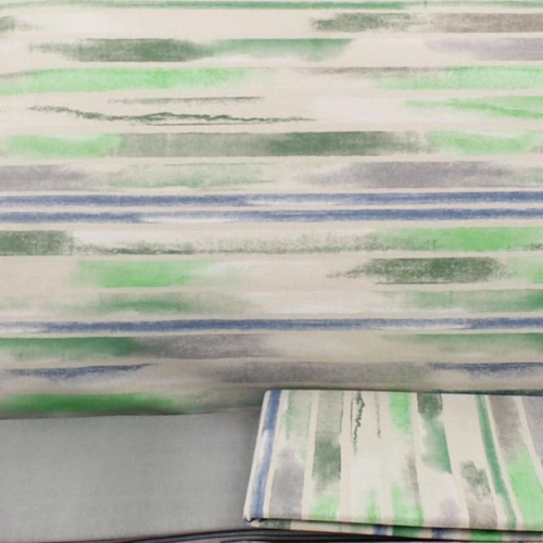 COMPLETO LENZUOLA MATRIMONIALE BASSETTI UPRIGHT VERDE