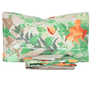 COMPLETO LENZUOLA MATRIMONIALE BASSETTI FLOWER GATE BEIGE