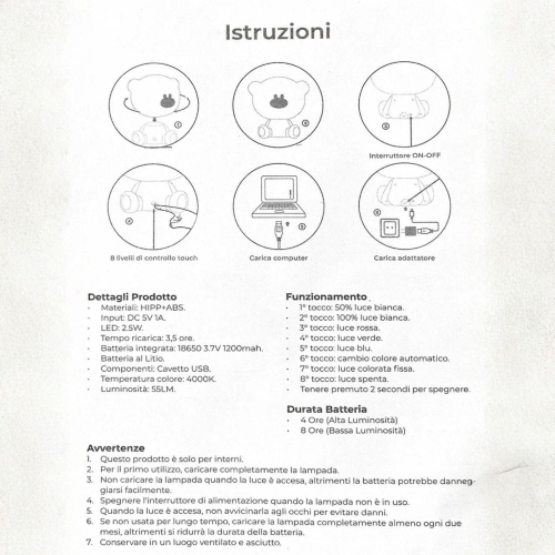 LAMPADA DA TAVOLO LED DOGGY