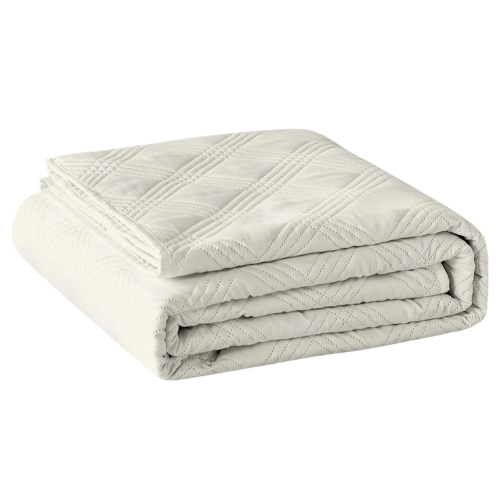 COPRILETTO TRAPUNTATO MATRIMONIALE BIRMINGHAM CREMA