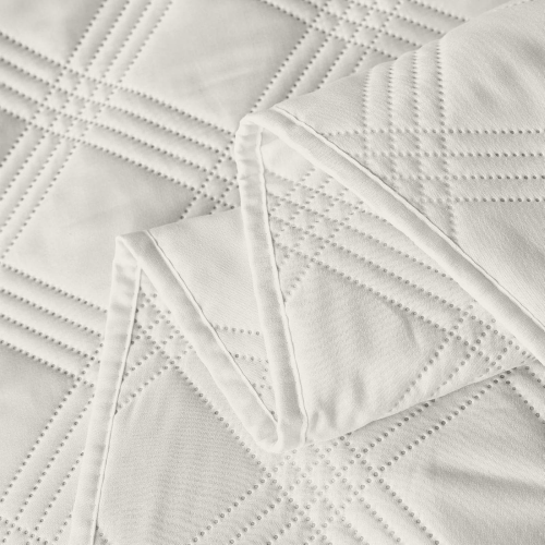 COPRILETTO TRAPUNTATO MATRIMONIALE BIRMINGHAM CREMA