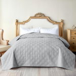 COPRILETTO TRAPUNTATO MATRIMONIALE BIRMINGHAM GRIGIO