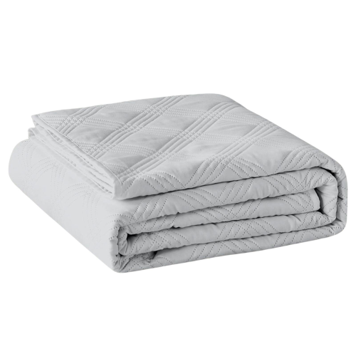 COPRILETTO TRAPUNTATO MATRIMONIALE BIRMINGHAM GRIGIO