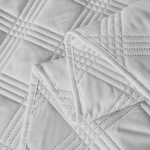 COPRILETTO TRAPUNTATO MATRIMONIALE BIRMINGHAM GRIGIO