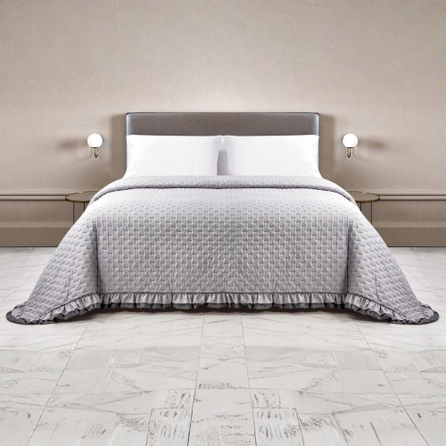 COPRILETTO TRAPUNTATO MATRIMONIALE ARLES GRIGIO