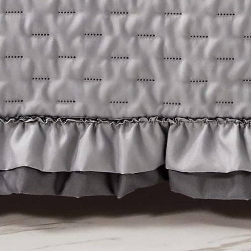 COPRILETTO TRAPUNTATO MATRIMONIALE ARLES GRIGIO