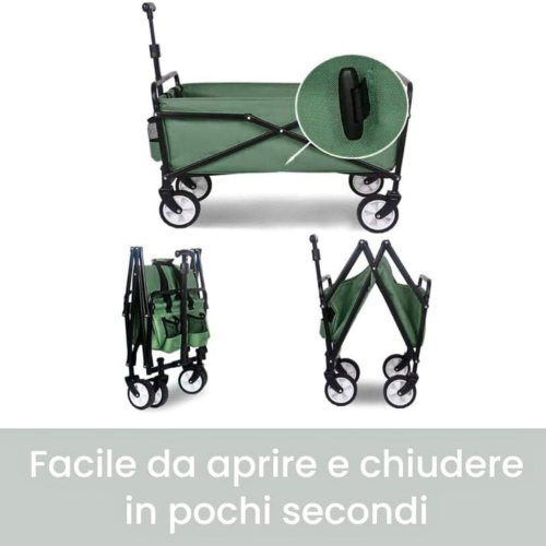 CARRELLO PIEGHIEVOLE LENTINI VERDE