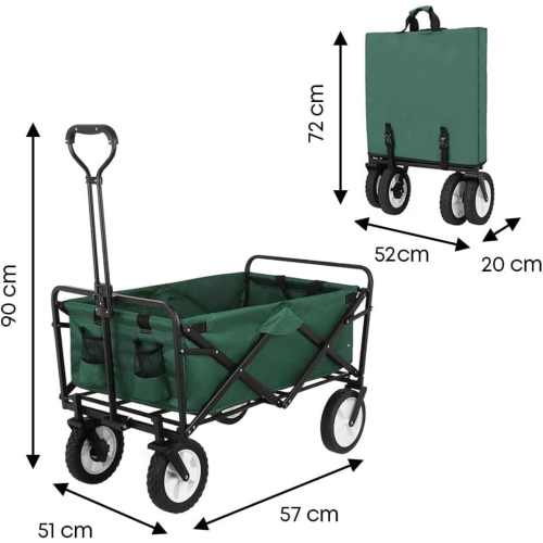 CARRELLO PIEGHIEVOLE COMISO VERDE