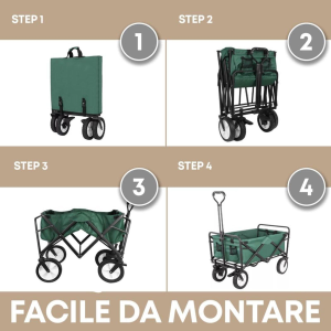 CARRELLO PIEGHIEVOLE COMISO VERDE