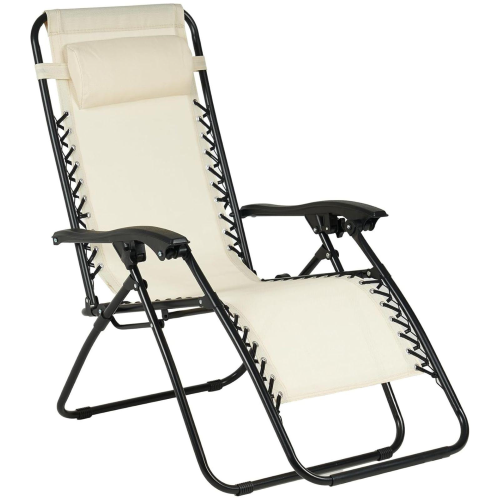 SEDIA PIEGHEVOLE RECLINABILE ZERO GRAVITA' BEIGE 