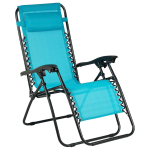 SEDIA PIEGHEVOLE RECLINABILE ZERO GRAVITA' PETROLIO