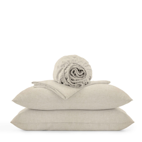 COMPLETO LENZUOLA MATRIMONIALE LIBU NATURALE