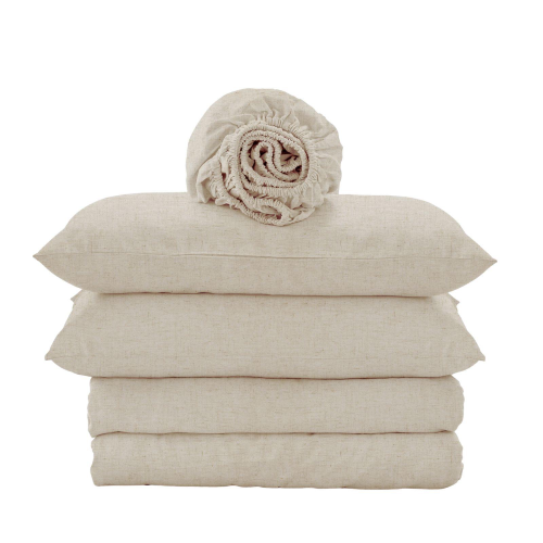 COMPLETO COPRIPIUMINO MATRIMONIALE LIBU NATURALE