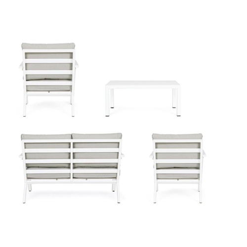 SALOTTO CON CUSCINI HARLEY BIANCO