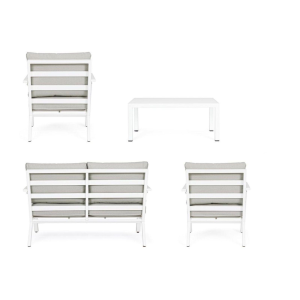 SALOTTO CON CUSCINI HARLEY BIANCO