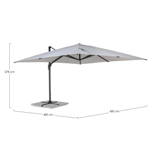 OMBRELLONE A BRACCIO INES 4X4 ANTRACITE