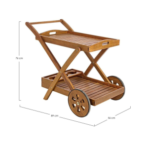 CARRELLO PORTAVIVANDE IN LEGNO NOEMI