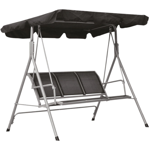 DONDOLO DA GIARDINO 3 POSTI CON TETTO PARASOLE