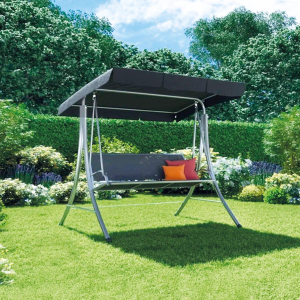 DONDOLO DA GIARDINO 3 POSTI CON TETTO PARASOLE