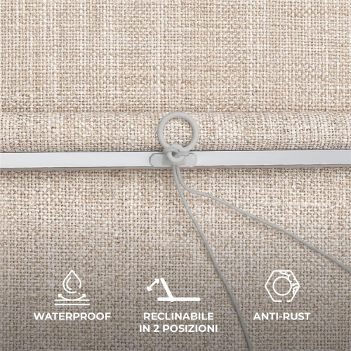 LETTINO PRENDISOLE IN ALLUMINIO ROSARIO BEIGE