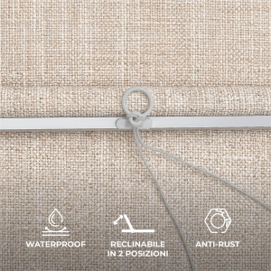 LETTINO PRENDISOLE IN ALLUMINIO ROSARIO BEIGE