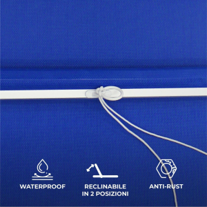 LETTINO PRENDISOLE IN ALLUMINIO ROSARIO BLU