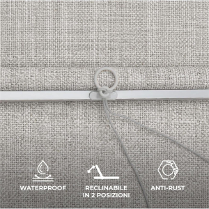 LETTINO PRENDISOLE IN ALLUMINIO ROSARIO GRIGIO