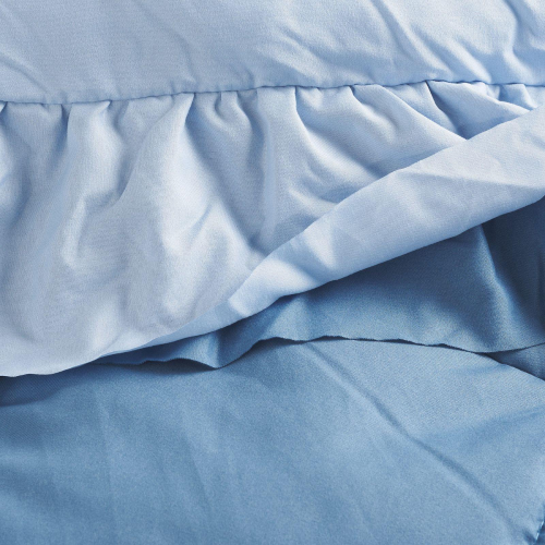 TRAPUNTELLA INVERNALE LETTO MATRIMONIALE DOUBLE FACE CON VOLANT