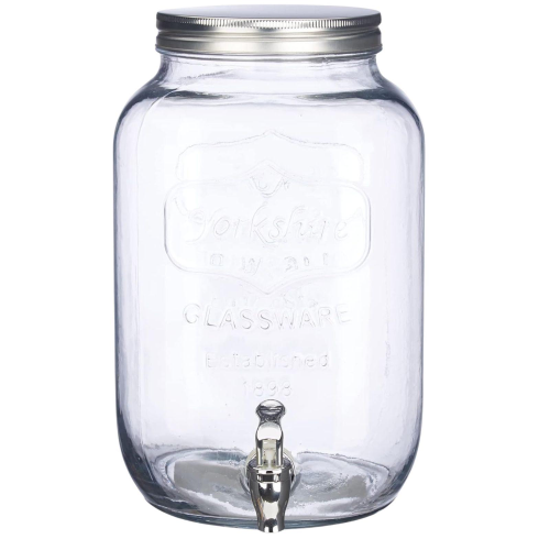 DISTRIBUTORE DI BEVANDE IN VETRO CON RUBINETTO 8 LITRI