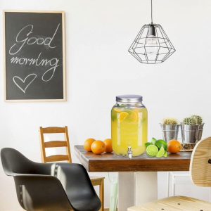 DISTRIBUTORE DI BEVANDE IN VETRO CON RUBINETTO 8 LITRI