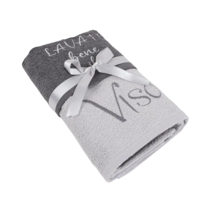 ASCIUGAMANI SPUGNA RICAMATI LAVATI BENE IL VISO