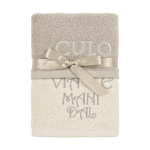 ASCIUGAMANI SPUGNA RICAMATI VIA LE MANI DAL CULO