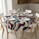 TOVAGLIA ANTIMACCHIA COPRITAVOLO TONDA 180X180 NO STIRO