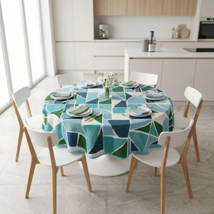 TOVAGLIA ANTIMACCHIA COPRITAVOLO TONDA 180X180 NO STIRO