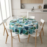 TOVAGLIA ANTIMACCHIA COPRITAVOLO TONDA 180X180 NO STIRO