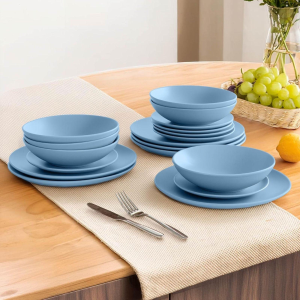 SERVIZIO DA TAVOLA PIATTI 18 PEZZI AZZURRO