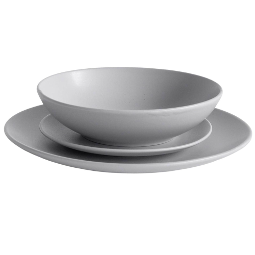 SERVIZIO DA TAVOLA PIATTI 18 PEZZI GRIGIO