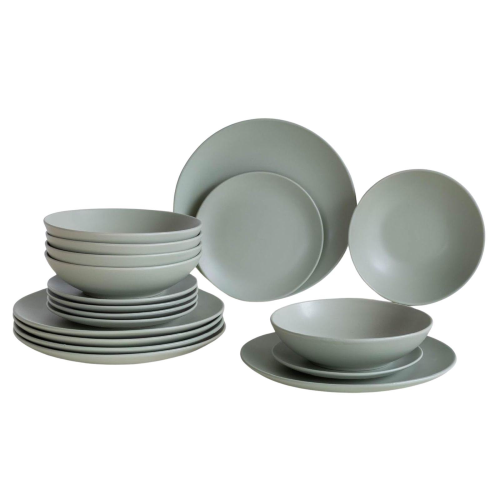 SERVIZIO DA TAVOLA PIATTI 18 PEZZI SALVIA