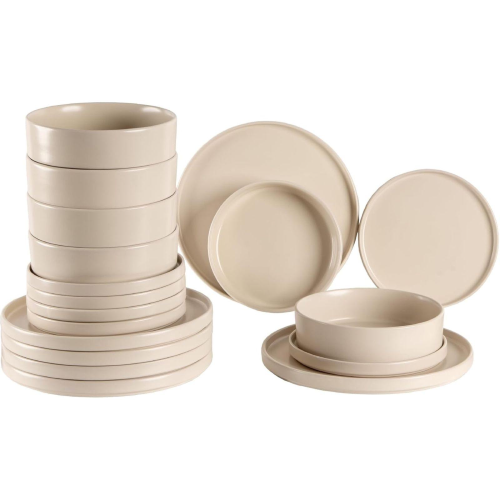 SERVIZIO DA TAVOLA PIATTI 18 PEZZI CREMA