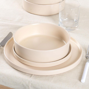 SERVIZIO DA TAVOLA PIATTI 18 PEZZI CREMA