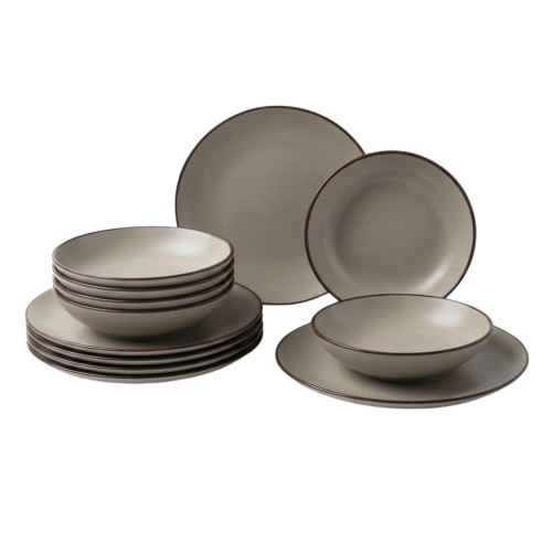 SERVIZIO DA TAVOLA PIATTI 12 PEZZI BEIGE